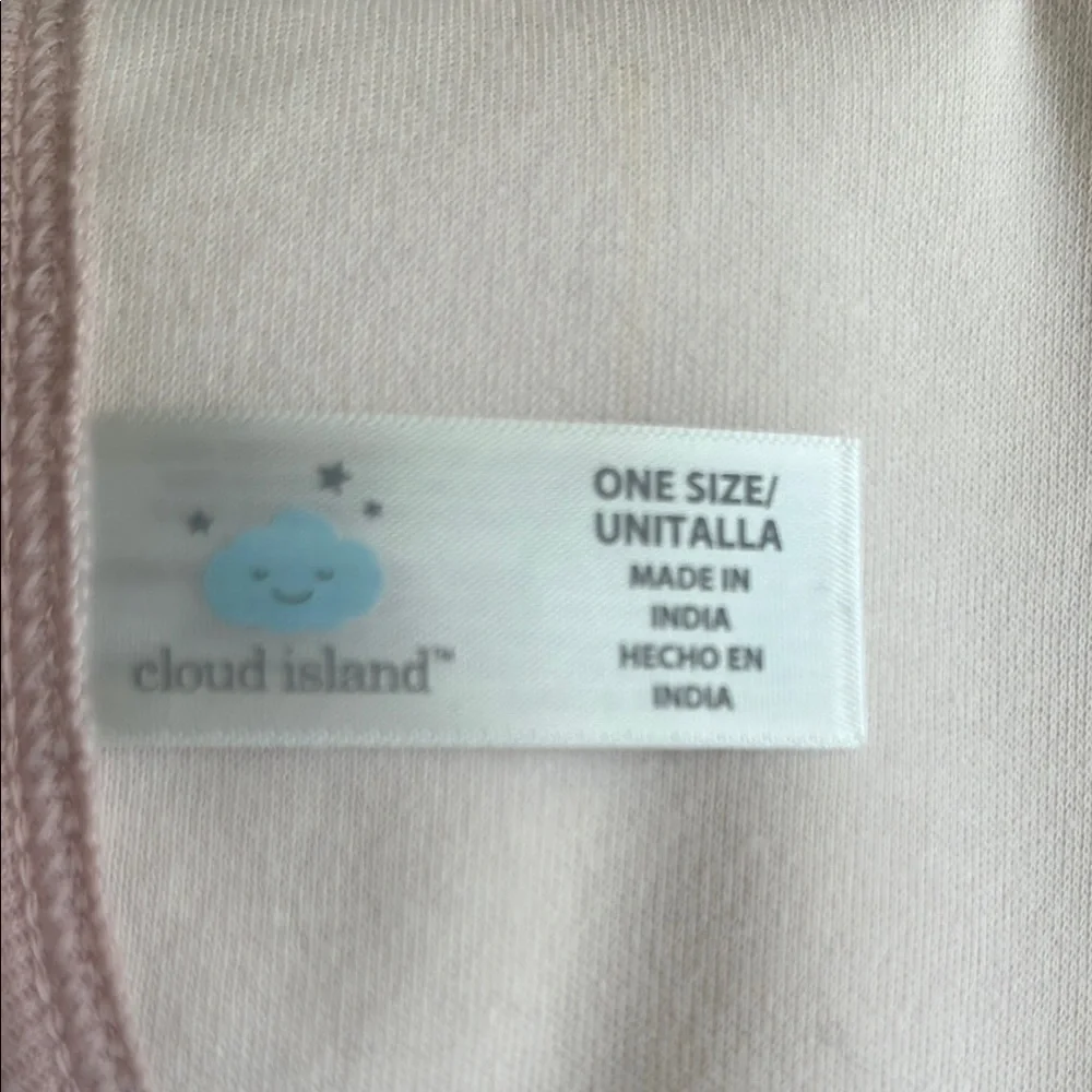 Cloud Island Pink and Cream Baby Bib Set
